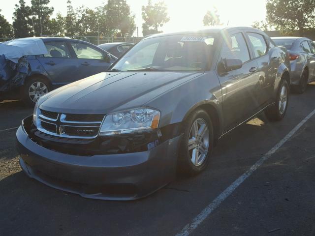 1C3CDZCB8CN158908 - 2012 DODGE AVENGER SX GRAY photo 2