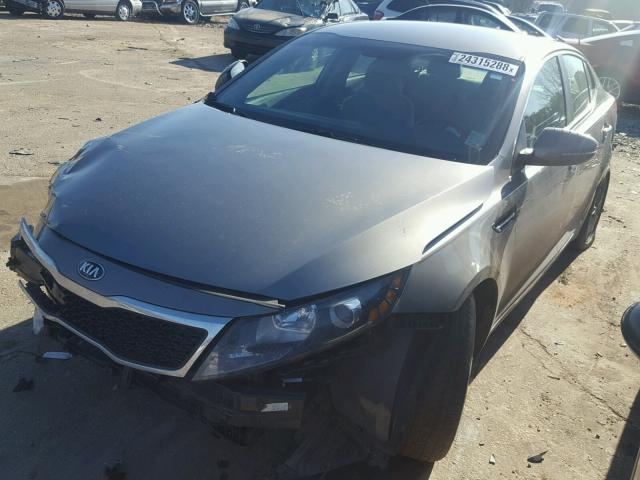 5XXGM4A78DG093554 - 2013 KIA OPTIMA LX GRAY photo 2