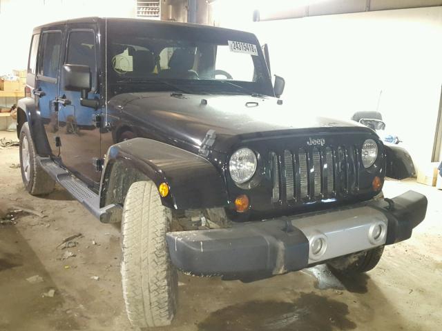 1C4BJWEG4DL515778 - 2013 JEEP WRANGLER U BLACK photo 1