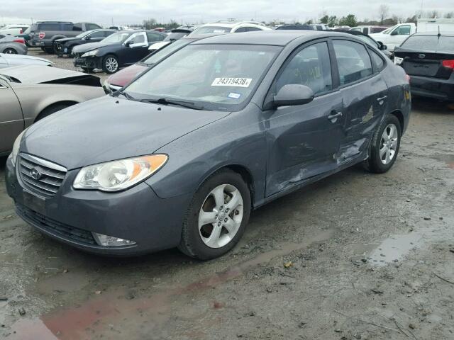 KMHDU46D39U627672 - 2009 HYUNDAI ELANTRA GL GRAY photo 2