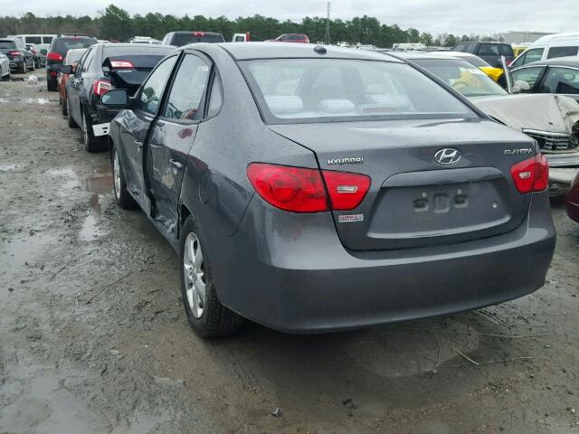 KMHDU46D39U627672 - 2009 HYUNDAI ELANTRA GL GRAY photo 3