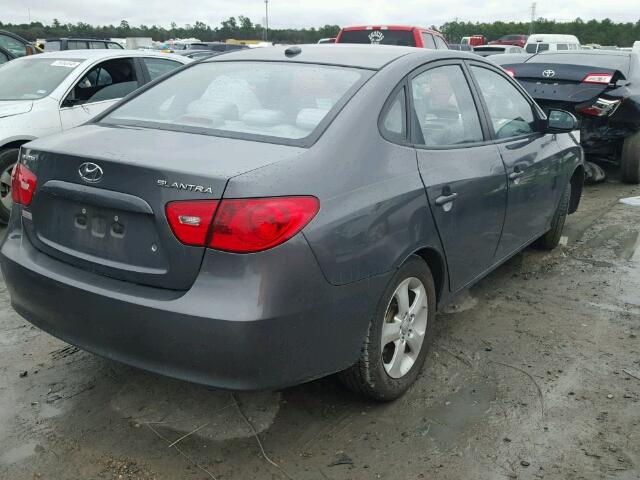 KMHDU46D39U627672 - 2009 HYUNDAI ELANTRA GL GRAY photo 4