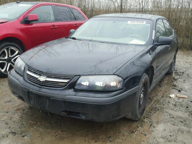 2G1WF55K459339558 - 2005 CHEVROLET IMPALA 黑色 照片 2