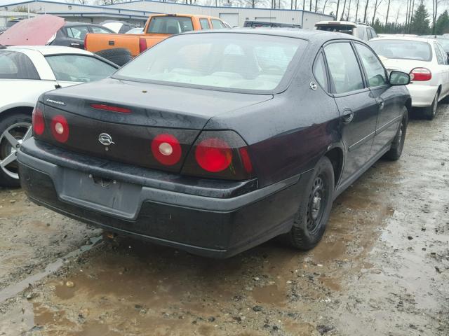 2G1WF55K459339558 - 2005 CHEVROLET IMPALA 黑色 照片 4