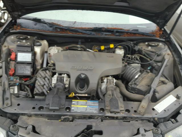 2G1WF55K459339558 - 2005 CHEVROLET IMPALA BLACK photo 7