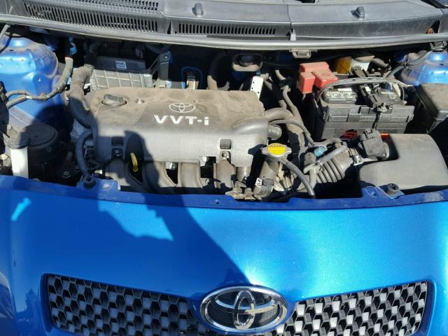 JTDJT923575116573 - 2007 TOYOTA YARIS BLUE photo 7