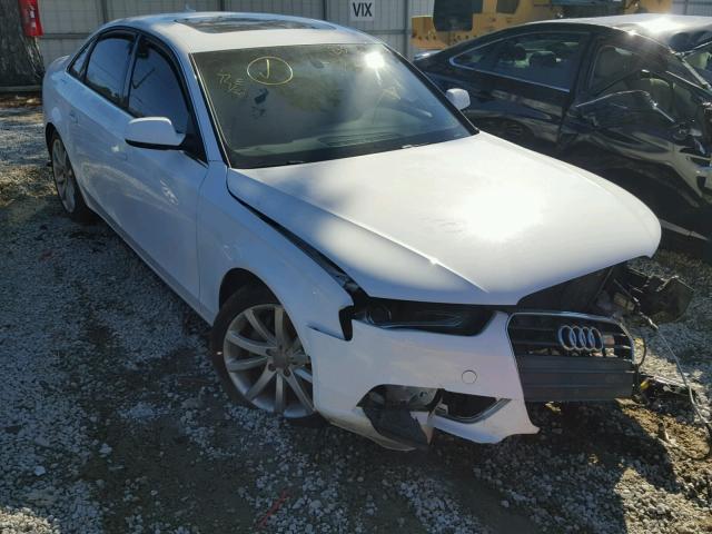 WAUEFAFL2DA156341 - 2013 AUDI A4 PREMIUM WHITE photo 1