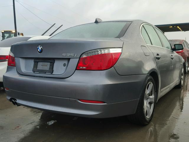 WBANW13588CZ73409 - 2008 BMW 535 I GRAY photo 4