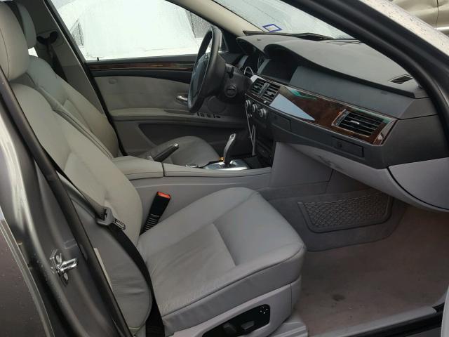 WBANW13588CZ73409 - 2008 BMW 535 I GRAY photo 5