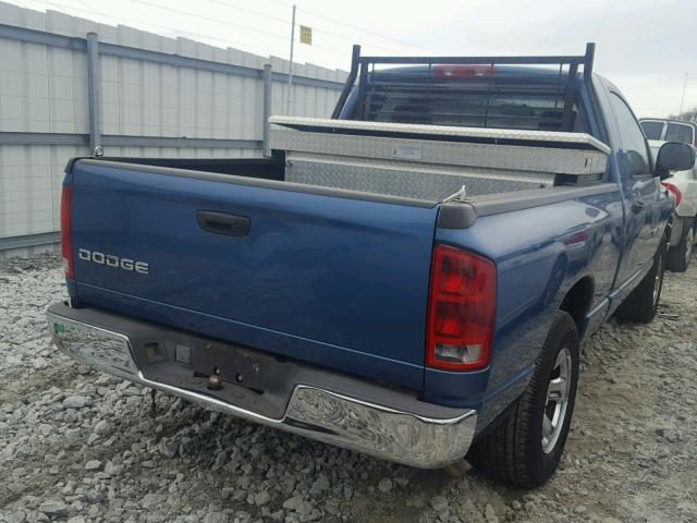 1D7HA16K92J219881 - 2002 DODGE RAM 1500 BLUE photo 4