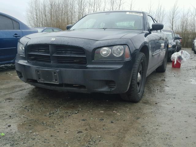 2B3LA43HX7H817597 - 2007 DODGE CHARGER SE BLACK photo 2