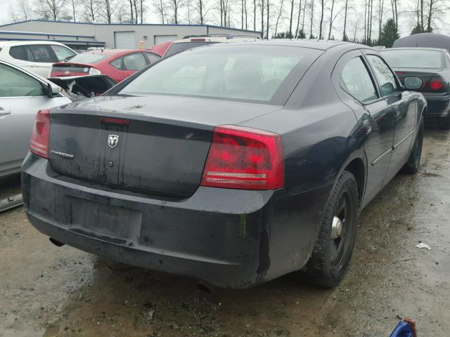 2B3LA43HX7H817597 - 2007 DODGE CHARGER SE BLACK photo 4