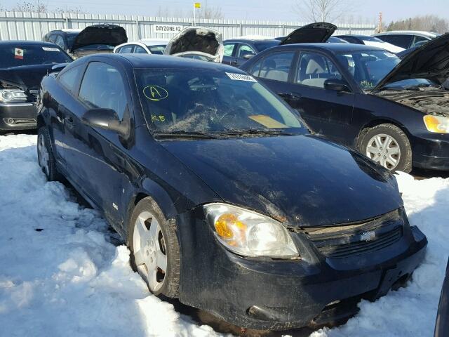 1G1AM18B377365738 - 2007 CHEVROLET COBALT SS BLACK photo 1