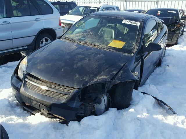 1G1AM18B377365738 - 2007 CHEVROLET COBALT SS BLACK photo 2