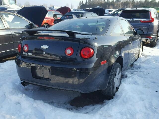 1G1AM18B377365738 - 2007 CHEVROLET COBALT SS BLACK photo 4