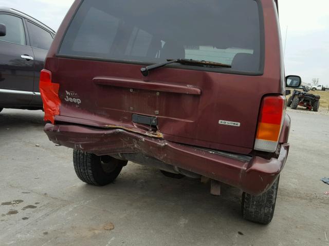 1J4FF58S61L507782 - 2001 JEEP CHEROKEE C RED photo 9