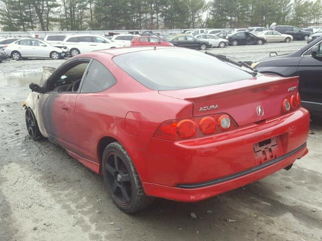 JH4DC53076S022400 - 2006 ACURA RSX TYPE-S RED photo 3