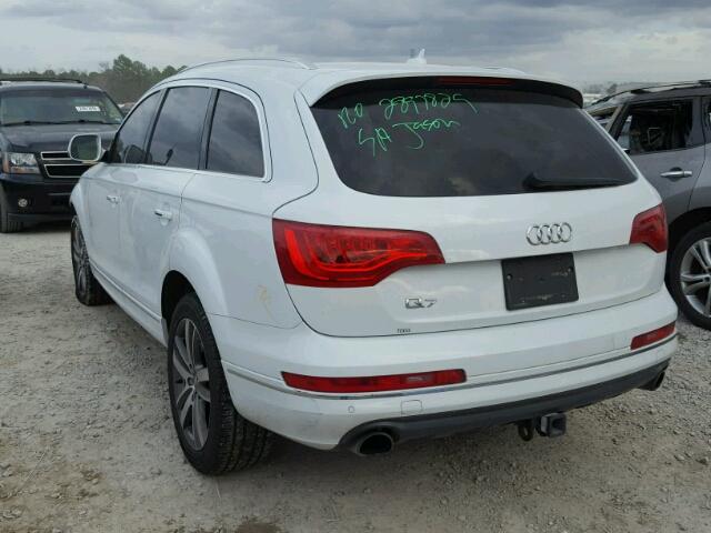 WA1LGAFE6DD002216 - 2013 AUDI Q7 PREMIUM WHITE photo 3