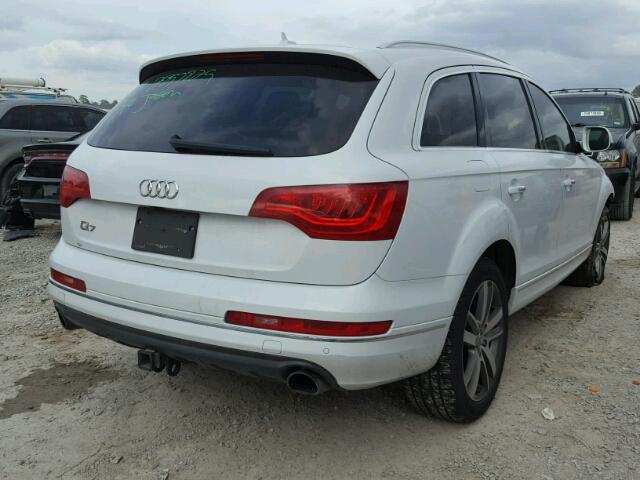 WA1LGAFE6DD002216 - 2013 AUDI Q7 PREMIUM WHITE photo 4