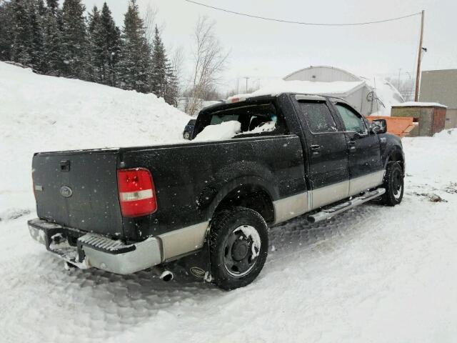 1FTPW14VX7FB20419 - 2007 FORD F150 SUPER BLACK photo 4