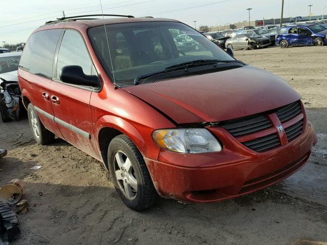 1D4GP45R06B657180 - 2006 DODGE CARAVAN SX RED photo 1