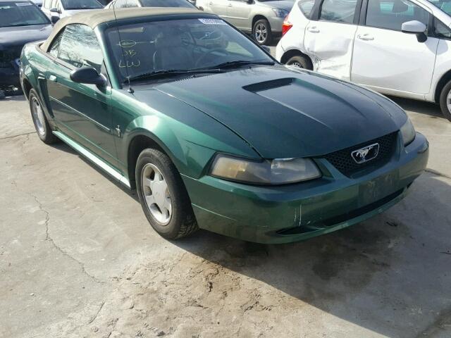 1FAFP44411F167854 - 2001 FORD MUSTANG GREEN photo 1