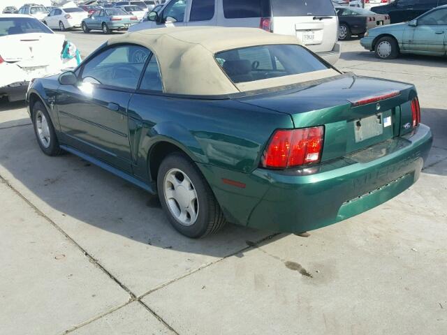 1FAFP44411F167854 - 2001 FORD MUSTANG GREEN photo 3