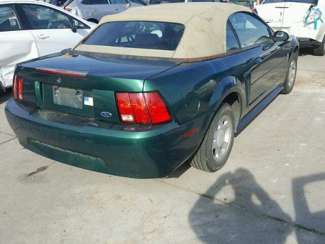 1FAFP44411F167854 - 2001 FORD MUSTANG GREEN photo 4