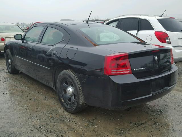 2B3LA43H68H251861 - 2008 DODGE CHARGER BLACK photo 3