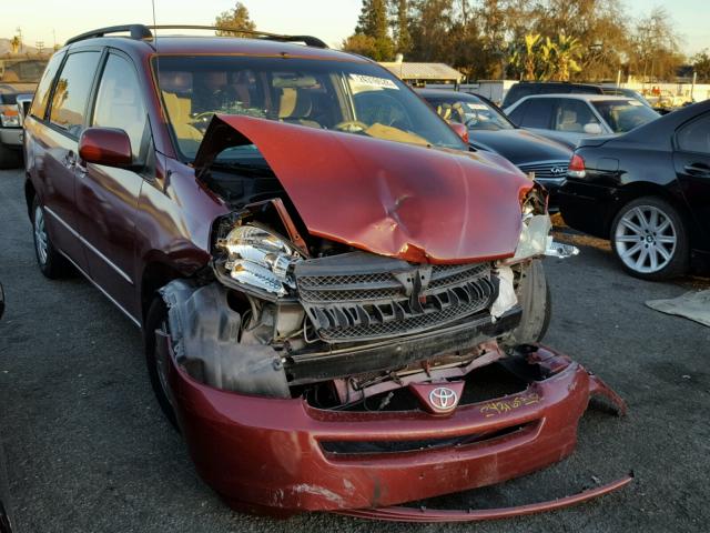 5TDZA23C34S054871 - 2004 TOYOTA SIENNA CE MAROON photo 1