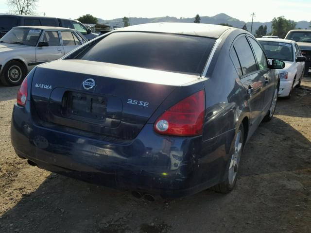 1N4BA41E66C831250 - 2006 NISSAN MAXIMA SE BLUE photo 4