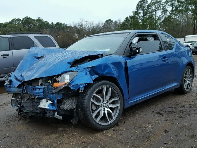 JTKJF5C76E3074479 - 2014 TOYOTA SCION TC 蓝色 照片 2