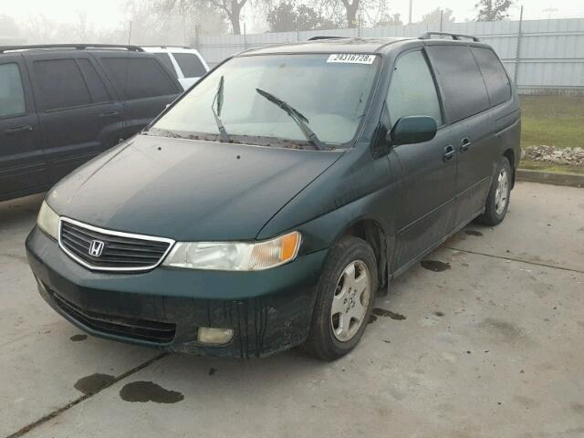 2HKRL18631H565750 - 2001 HONDA ODYSSEY EX GREEN photo 2