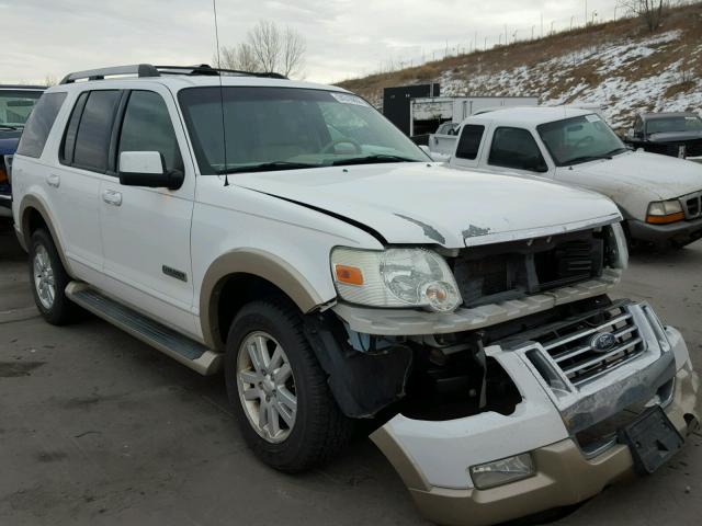 1FMEU74876UA10881 - 2006 FORD EXPLORER E WHITE photo 1