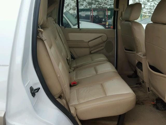 1FMEU74876UA10881 - 2006 FORD EXPLORER E WHITE photo 6