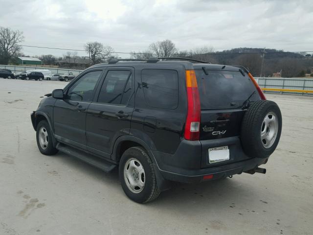 JHLRD68404C004904 - 2004 HONDA CR-V LX BLACK photo 3