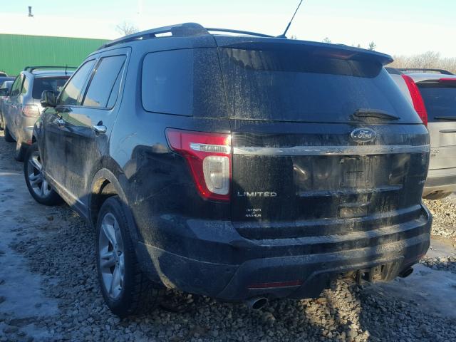 1FMHK8F81BGA85574 - 2011 FORD EXPLORER L BLACK photo 3