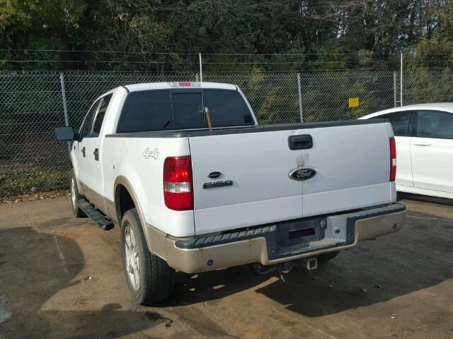 1FTPW14VX7FB36605 - 2007 FORD F150 SUPER WHITE photo 3