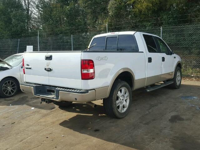 1FTPW14VX7FB36605 - 2007 FORD F150 SUPER WHITE photo 4