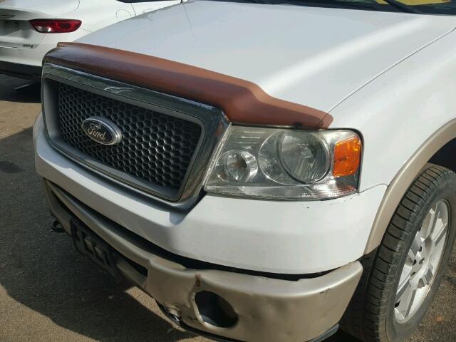 1FTPW14VX7FB36605 - 2007 FORD F150 SUPER WHITE photo 9