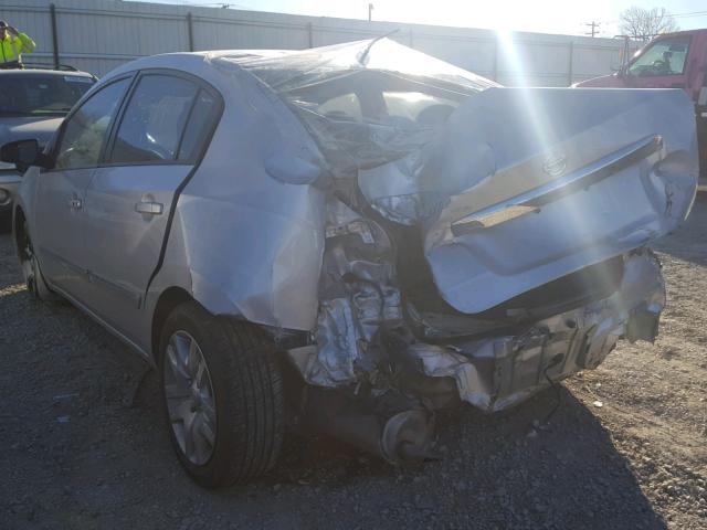 3N1AB6AP0AL667431 - 2010 NISSAN SENTRA 2.0 SILVER photo 3