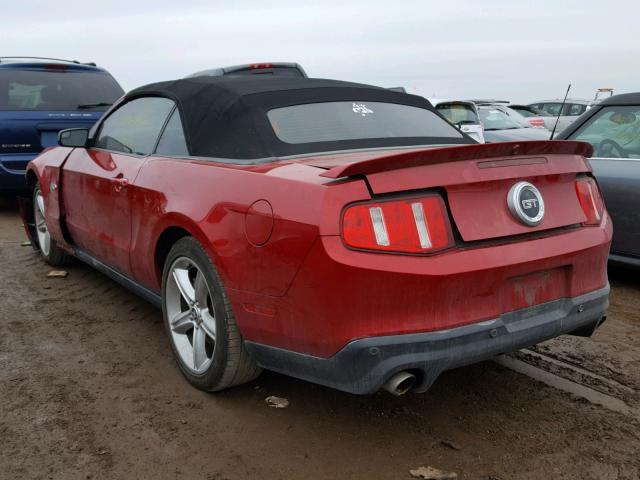 1ZVBP8FF8C5258592 - 2012 FORD MUSTANG GT RED photo 3