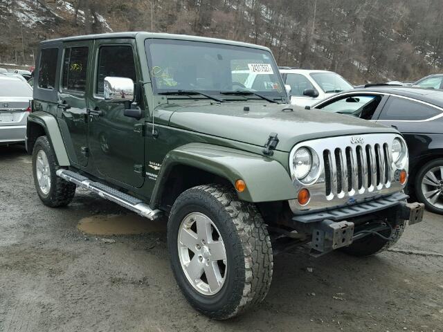 1J8GA59109L749776 - 2009 JEEP WRANGLER U GREEN photo 1