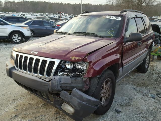 1J4GX48S62C292207 - 2002 JEEP GRAND CHER MAROON photo 9