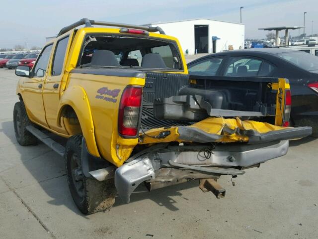 1N6ED27Y14C451960 - 2004 NISSAN FRONTIER C YELLOW photo 3