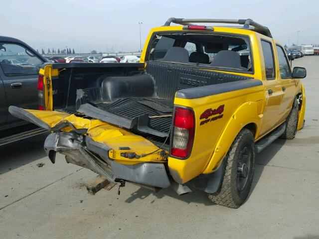 1N6ED27Y14C451960 - 2004 NISSAN FRONTIER C YELLOW photo 4