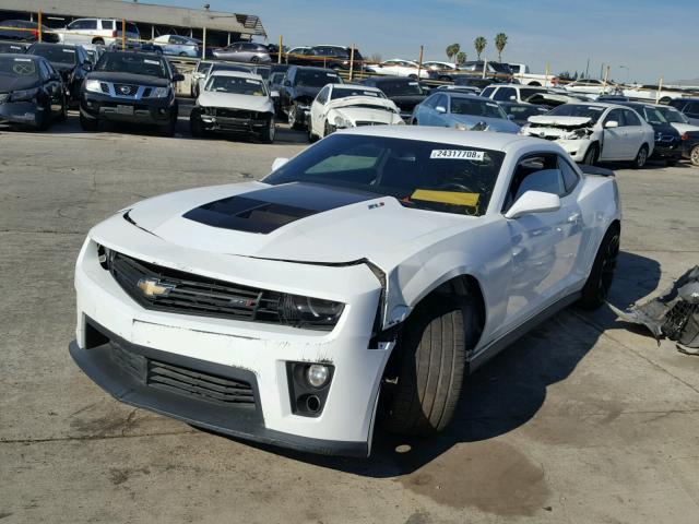 2G1FZ1EP6D9806022 - 2013 CHEVROLET CAMARO ZL1 WHITE photo 2