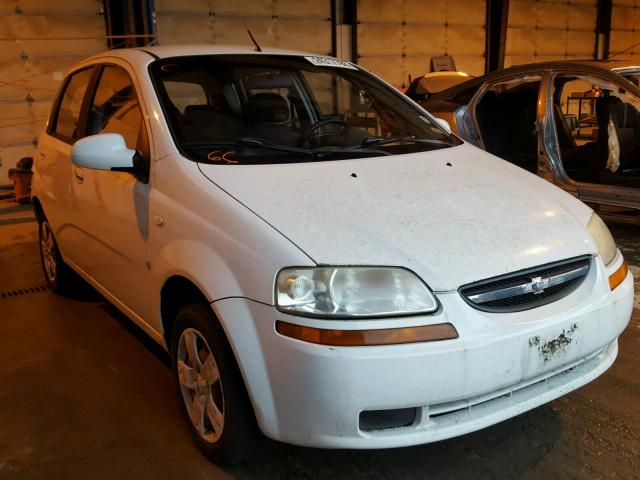 KL1TD66607B772763 - 2007 CHEVROLET AVEO BASE WHITE photo 1