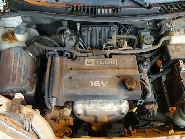 KL1TD66607B772763 - 2007 CHEVROLET AVEO BASE WHITE photo 7