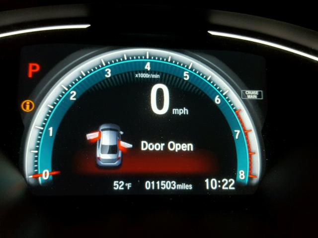 19XFC1F30HE206494 - 2017 HONDA CIVIC EX გრაფიტი ფოტო 8